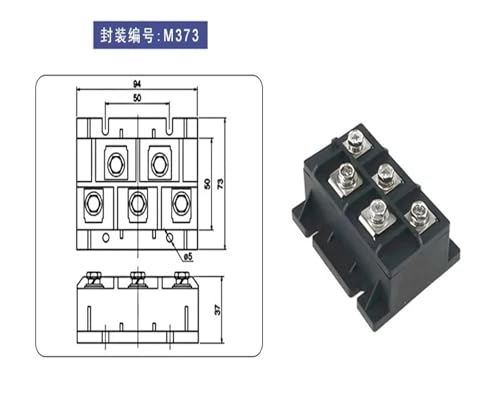 Module de pont redresseur triphasé MDS200A2400V pour la conversion de puissance - 5