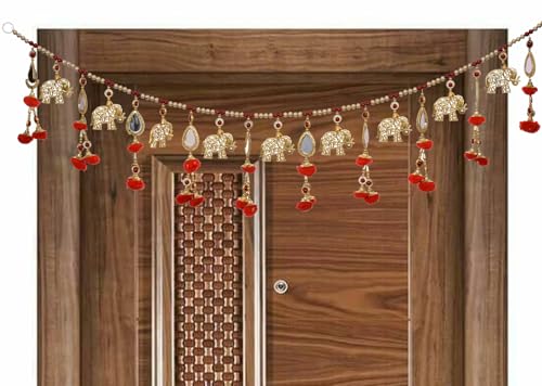 Image of Elephant Hanging Toran Main Door Garlands Handmade Bandhanwar Door Entrance Hanging HomeTraditional Wall Decoration Diwali Decoration Diwali Gift