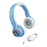 Frozen 2 Wireless Bluetooth Portable Kids Headphones with Microphone, Volume Reduced to Protect Hearing Rechargeable Battery, Adjustable Kids Headband for School Frustration Free Packaging