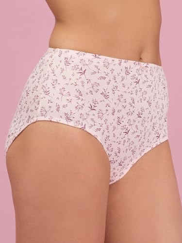Image of NYKD by Nykaa Cotton Stretch High Rise Full Brief Panty | Everyday Comfort | with N-Fresh Technology that Keeps Bacteria and Odour Away Making You Feel Fresh - NYP104,Assorted 14,S