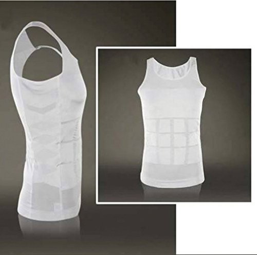 Men's Body Shaper Vest for Weight Loss Slimming Shirt Compression Waist Underwear3