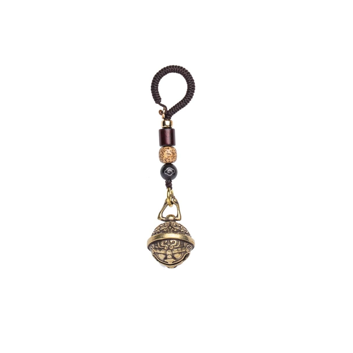 SAMCIOI KeyChains for Men Brass Small Bell Car Keychain Pendant Key, Ring Lanyard Jewelry Keychain Ornament, Backpack Pendant Key Ornament Car Keyring