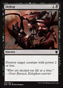 Magic The Gathering - Defeat (097/264) - Dragons of Tarkir