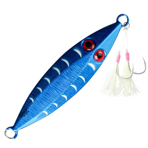 Señuelos de pesca en agua salada | Señuelo flexible para pesca Señuelos, de alta mar para jigging - para lagos, ríos, depósitos, zonas costeras, puertos, hombres, padres y