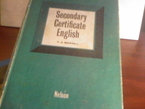 Secondary Certificate English