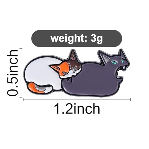 Image of Cute Enamel Pins Cartoon Lapel Pin Brooch Badge for Backpack Jackets Funny Tiger Pins for Gift Anime Enamel Pin for Clothing Hat Decoration