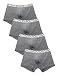 David Archy Men's 4 Pack Low Rise Classic Cotton Pouch Trunks