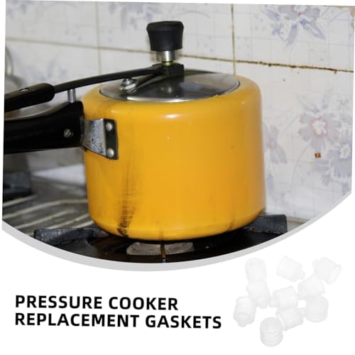 VILLCASE 10 piezas de juntas tóricas de silicona para ollas a presión, repuestos compatibles, sellos duraderos de válvula para cocción eficiente y fácil reemplazo miniatura 7