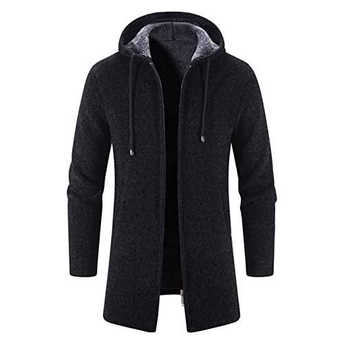 Pull à capuche pour hommes d'automne et d'hiver manteau de chandail épais en velours
