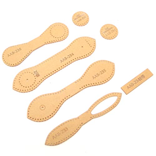 （Island Puppy） キーストラップ ハンドメイド アクリル 型紙 レザークラフト デザイン 道具 (4種)（Amazon）