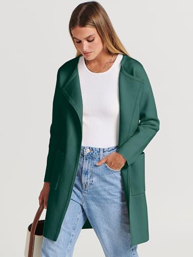 Image of ANRABESS Womens Cardigan Sweater Open Front Knit Long Coatigan Dressy Casual Jacket Coat 2026 Fall Outfits Classy Clothes