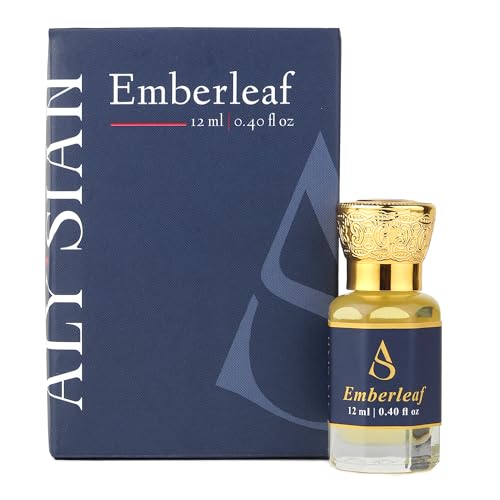Image of ALY'SIAN Luxury Attar for Man & Women 12 ML Emberleaf Premium Non Alcoholic Roll On Perfume Oils Arabic & French Blend Assorted Long Lasting Fragrance Collection Unisex Perfume Gift Hamper (EMBERLEAF 12 (ML))