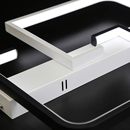 Plafonnier LED salon avec télécommande lampe de plafond réglable CBJKTX 35W