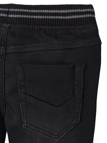 Vertbaudet Jungen Sweathose, Denim-Optik schwarz 98/104 – Ansicht 3