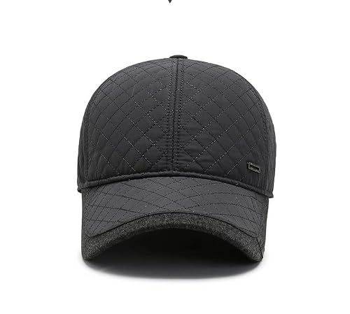Foto von YAMEE Basecap Herren Winter mit Ausklappbarem Ohrenschutz,Wintermütze Unisex Baseballmütze,Wintercap Herrencap Herbst/Winter Weichem Innenfutter