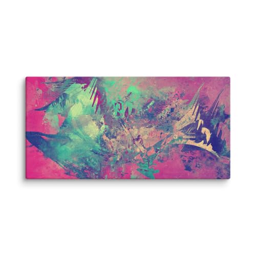Tableau cheval coloré art digital sur toile 102x51 cm | RESIDENCE FASHION OF IMAGINABLE