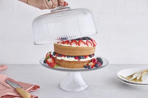 Anchor Hocking Monaco Cake Set, STD, Crystal - Image 3