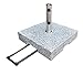 Produktbild Pure Home & Garden 70 kg Granit Schirmständer mit Rollen und Trolleyfunktion