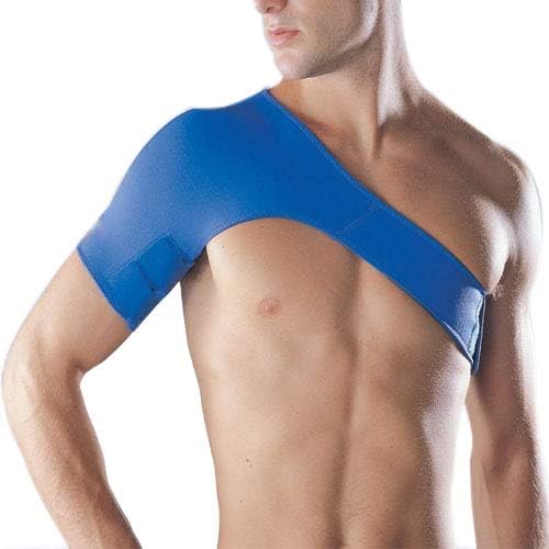 Medtrix Shoulder Support Adjustable Shoulder Brace Compression Shoulder Pad Blue (RIGHT)