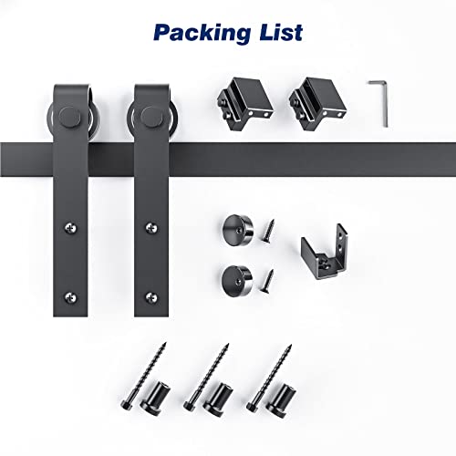 Easelife 3.3 Ft Cabinet Mini Sliding Barn Door Hardware Track Kit,Easy Install,Slide Smoothly Quietly,Apply For Storage Window Tv Stand And Other Shielding (No Cabinet) #TOP6