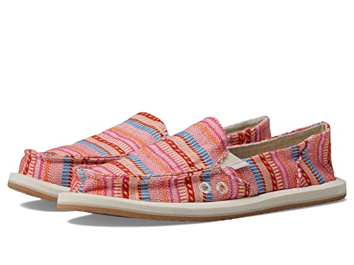 Sanuk Donna Blanket Red Multi 7 B (M) #TOP5