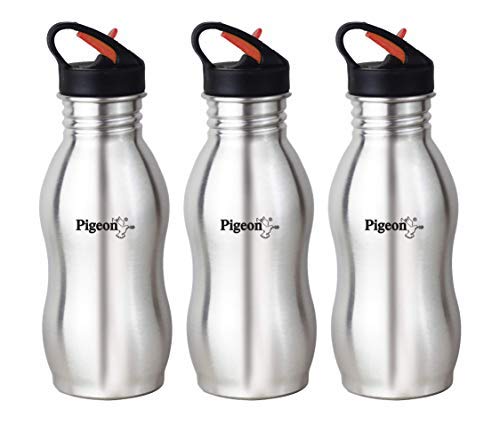 5% OFF on Pigeon by Stovekraft Swig Stainless Steel Water Bottle, 500ml. Refrigerator-Friendly Water Bottle for Office and School, Pack of 3 5% OFF on Pigeon by Stovekraft Swig Stainless Steel Water Bottle, 500ml. Refrigerator-Friendly Water Bottle for Office and School, Pack of 3