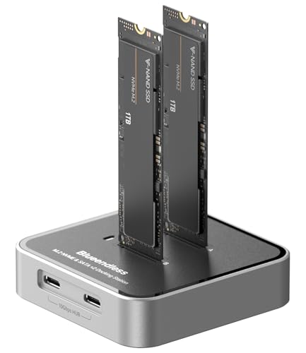デュアルベイ M.2 NVMe SATA SSD エンクロージャー