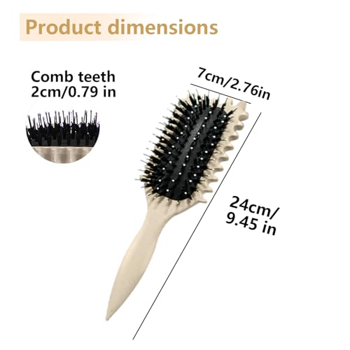 Longyier Lockenbürste, Locken mit Zinken definieren Stylingbürste, zum Kämmen und Formen von Männer- und Frauenlocken… – Ansicht 6