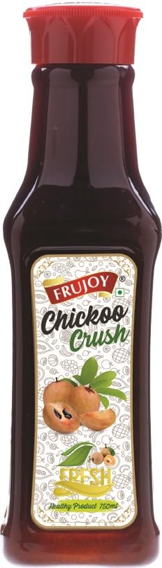 Frujoy Chickoo Crush 750ml | For Fruit Mocktail | Cocktail | Cake | Baking Essentials | Juices | Beverages-image-6