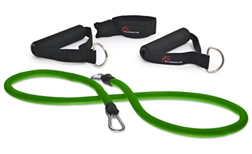 ProsourceFit Heavy Duty Double Dipped Latex Stackable Resistance Band with Door Anchor and Exercise Chart