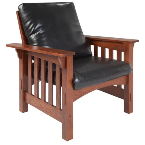 Sillón con tapizado de cuero sintético ajustable Madera miniatura 1