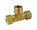 JMF 3/8 in. Compression x 3/8 in. Dia. Compression Brass Tee - Total Qty: 5