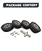 HOPLEX RC 1.0 Tires and Brass Beadlock Wheel Rim Set with Foam Inserts for 1/24 RC Crawler Car Axial SCX24 AXI90081 AXI00002 AXI00004 AXI0005 AXI0006 Upgrade Parts 4PCS