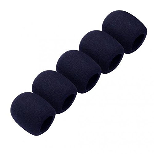 ATORSE 5Pcs Wireless Microphone Windscreen Soft Windshield Foam Sponge Mic Cover-image-13