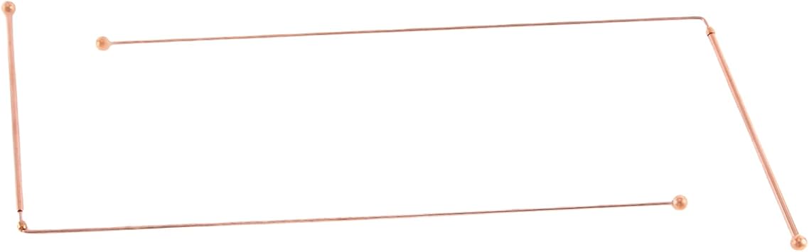 2PCS Copper Dowsing Rods, Divining Rods Water Witching Detector, for Detect Gold, Water, Treasure, Dowsing Rods 99.9% Pure Copper