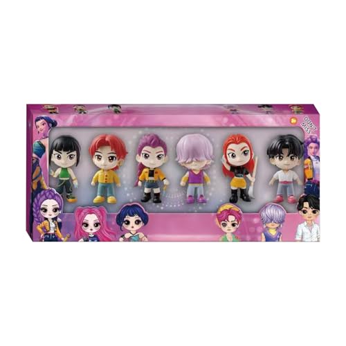 Figuras K-Pop De-Mon H-unters, 6 Pezzi Muñecas K-Pop De-Mon