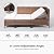 LAUSAINT HOME 8 Pieces Outdoor Patio Furniture Set, PE Wicker Sectional Conversation Sofa with Adjustable Backrests, Storage Ottoman & Wood Table with Umbrella Hole, Beige