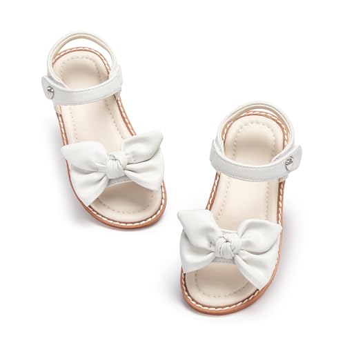 Image of ESTINE Toddler /Little Kid Girls Bow Open Toe Flat Evening Dress Sandals