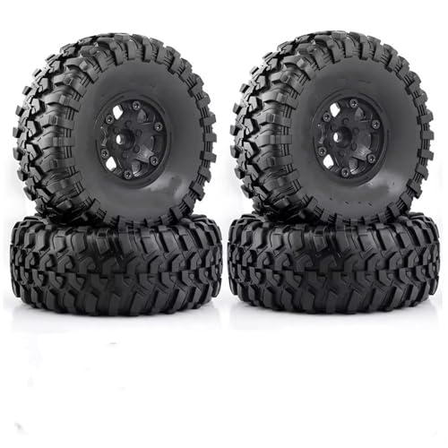 Pneu RC 132mm Crawler Roue Beadlock 2.2 Axial SCX10 TRX4 Capra 4pcs