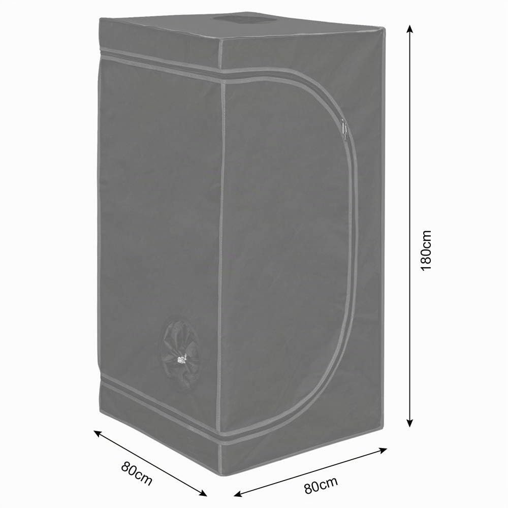 Kingpower Grow Zelt für Pflanzen 80x80x180cm Zuchtzelt Gewächshaus