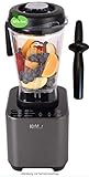 KeMar Kitchenware KSB-200M Hochleistungsmixer, Standmixer, Smoothiemixer, LED Touch Bedienung, 1.500W, 30.000 U/min, 2 Liter, BPA-frei , 6 Programme