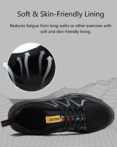 ASTERO-Zapatillas-Running-Hombre-Deporte-Correr-para-Zapatos-Trail-Ligero-Calzado-Sneakers-Deportivos-Transpirable-Trekking-Montana-Talla-41-46