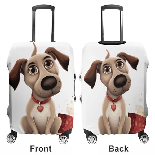 Carry on Luggage Cover Dog Suitcase Covers for Luggages Tsa Approved Travel Luggage Sleeve Protector Elastic Suitcase Protector Anti-Scratch Washable Fits 19-30 Inch Case -S3