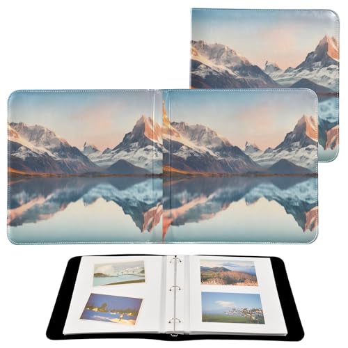 Álbum de Fotos Scrapbook DIY con Adhesivo, Paisaje Montañoso, 3 Anillas, 40 Páginas, 8x10 para Memorias miniatura 2