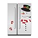 WESJOY Christmas Snowman Refrigerator Magnets, Large Self-adhensive Refrigerator Magnets Stickers for Christmas House Decorations Fridge, Metal Door, Garage, Cabinets