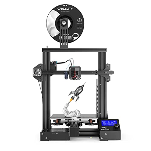 Creality Ender 3 Neo 3D Printers with CR Touch Auto Leveling Bed Silent Mainboard Full-Metal Extruder Carborundum Platform DIY Ender 3D Printer for Kids Beginners Printing Size 8.66x8.66x9.84 inch