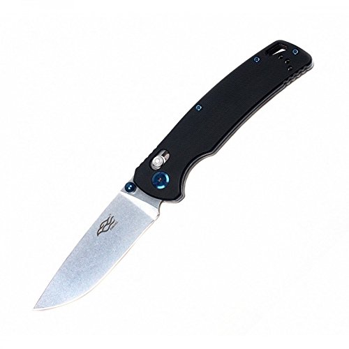 Knife F7542 GANZO Firebird Pocket Folding Hunting Knife G-10 Handle SS Blade (Black)