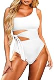 TOLENY Women One Piece Swimsuit Slim Fit Tie Waist One...
