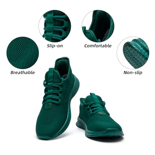 Image of DLWKIPV Womens Walking Running Shoes Tennis Slip On Sneakers Gym Workout Sport Lightweight Breathable Mesh Comfortable Casual