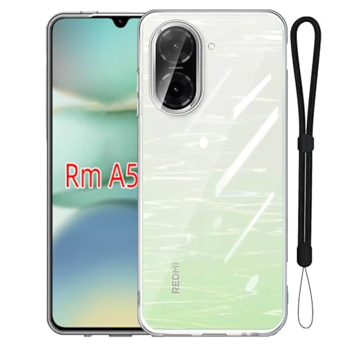 For Redmi A5 4G / Xiaomi poco C71 4G �P�[�X �ی�J�o�[ �N���A �y�� �_�� �w��h�~ ���ϖh�~ �C�菝�h�~ �����Y�ی� ���E�ȒP TPU Redmi A5 4G / Xiaomi poco C71 �P�[�X(�N���A)